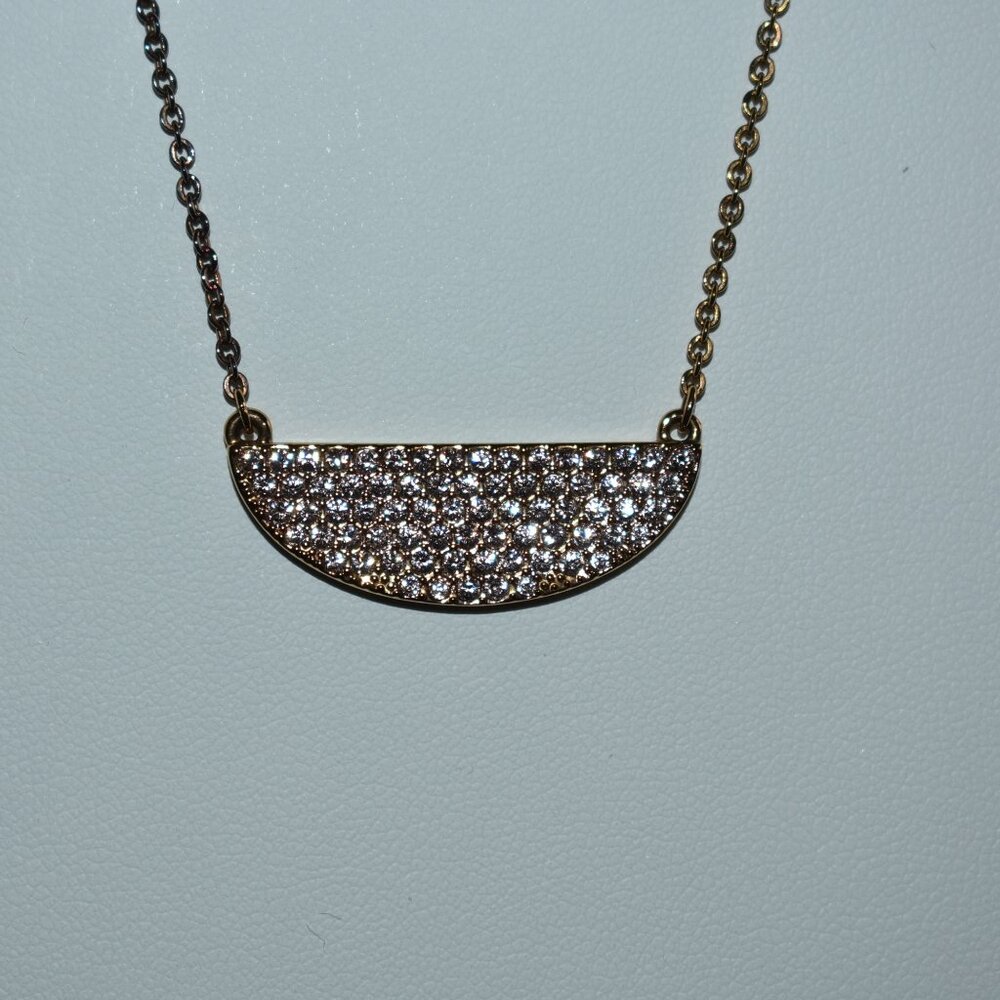 Touchstone Crystal by Swarovski 1342N Shine Everyday Necklace, Blush